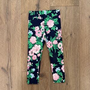 Janie and Jack Navy Floral Leggings